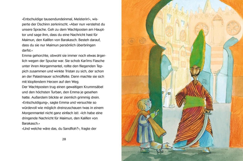 Cornelia Funke Emma und der Blaue Dschinn Buch Deutsch (2002