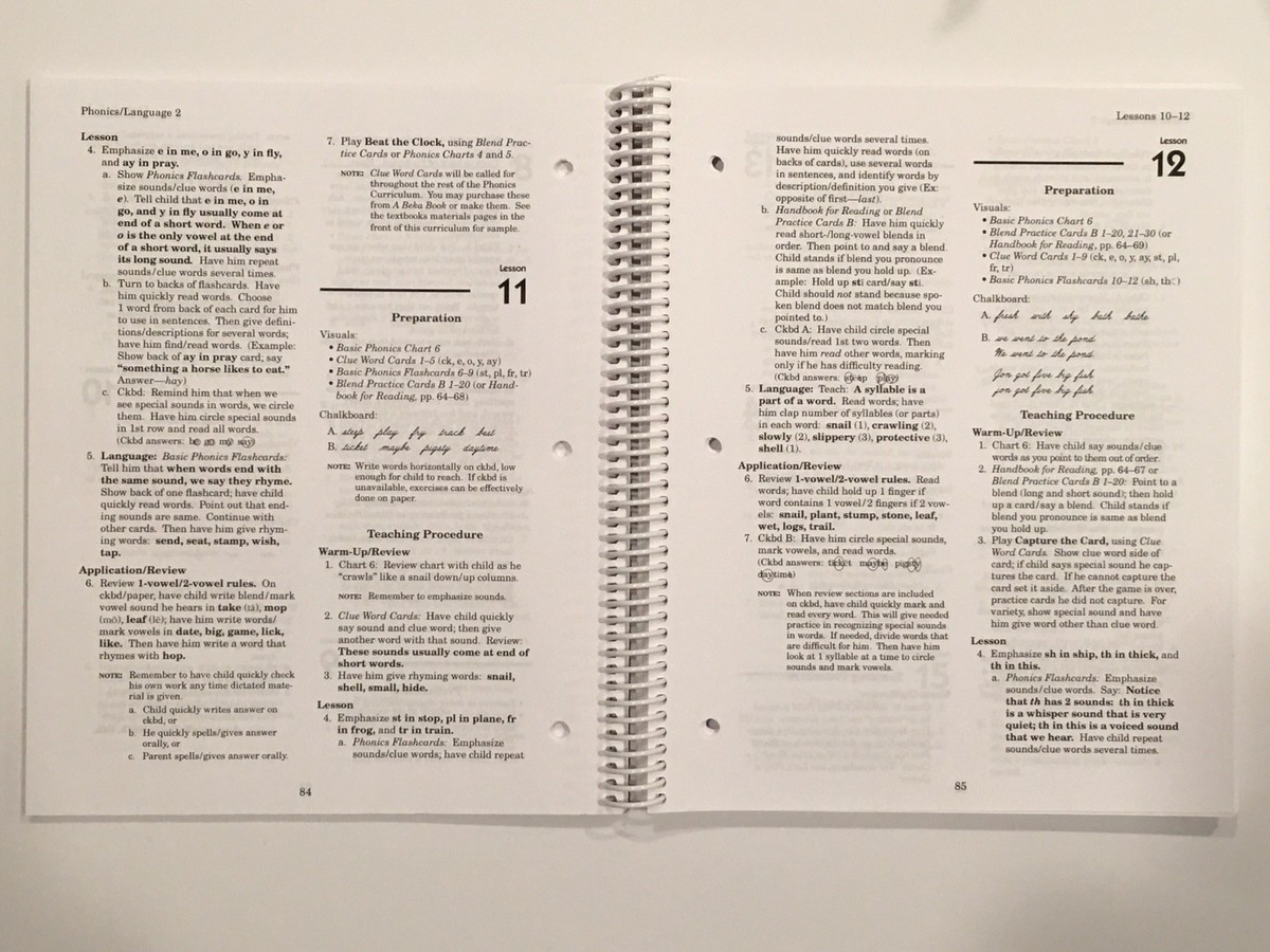 Abeca Homeschool Phonics, Reading, &amp;Spelling 2 Curriculum/Lesson 