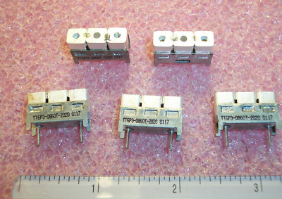 QTY (10) TT6P3-0860T-2020 TRANS-TECH 6mm 3 POLE CERAMIC BANDPASS FILTERS 860 MHz