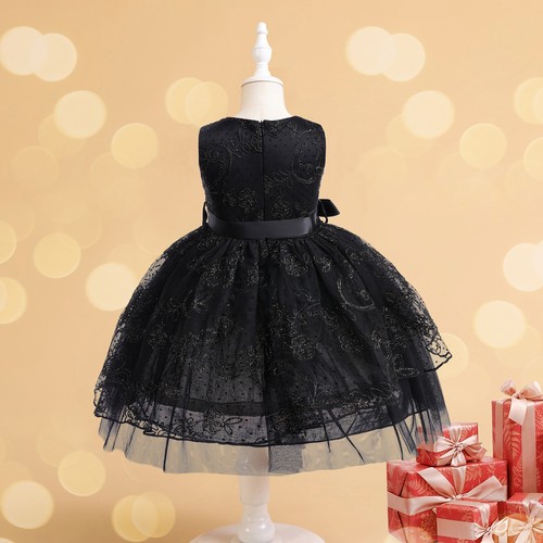 Flower Girls Kids Princess Lace Dress Birthday Party Girls Pageant Gown Evening - Picture 16 of 19