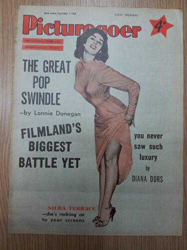 .1956 PICTUREGOER FILM MAGAZINE Cover NILDA TERRACE - Imagen 1 de 1