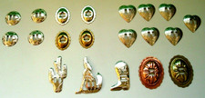 Concho Set-20 verschiedene Schlitzgrößen Deko-Herz/Oval/Rund/Stiefel/Kaktus/Wolf