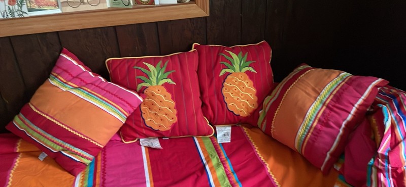 Set Of 4 100%  Cotton Accent Pillows In Fiesta Design