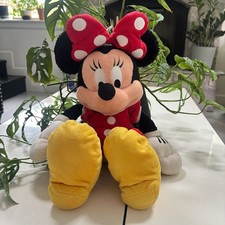 Disney Minnie Mouse Plush 20 Stuffed Animal Toy Red Dress Yellow Shoes