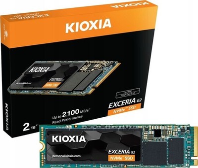 2TB SSD Kioxia Exceria G2 M.2 2280 PCIe 3.1a x4 NVMe 3D-NAND TLC (LRC20Z002TG8)