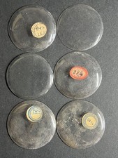 LOT OF 6 GLASS POCKET WATCH CRYSTALS SIZE 20 REPLACEMENT PARTS