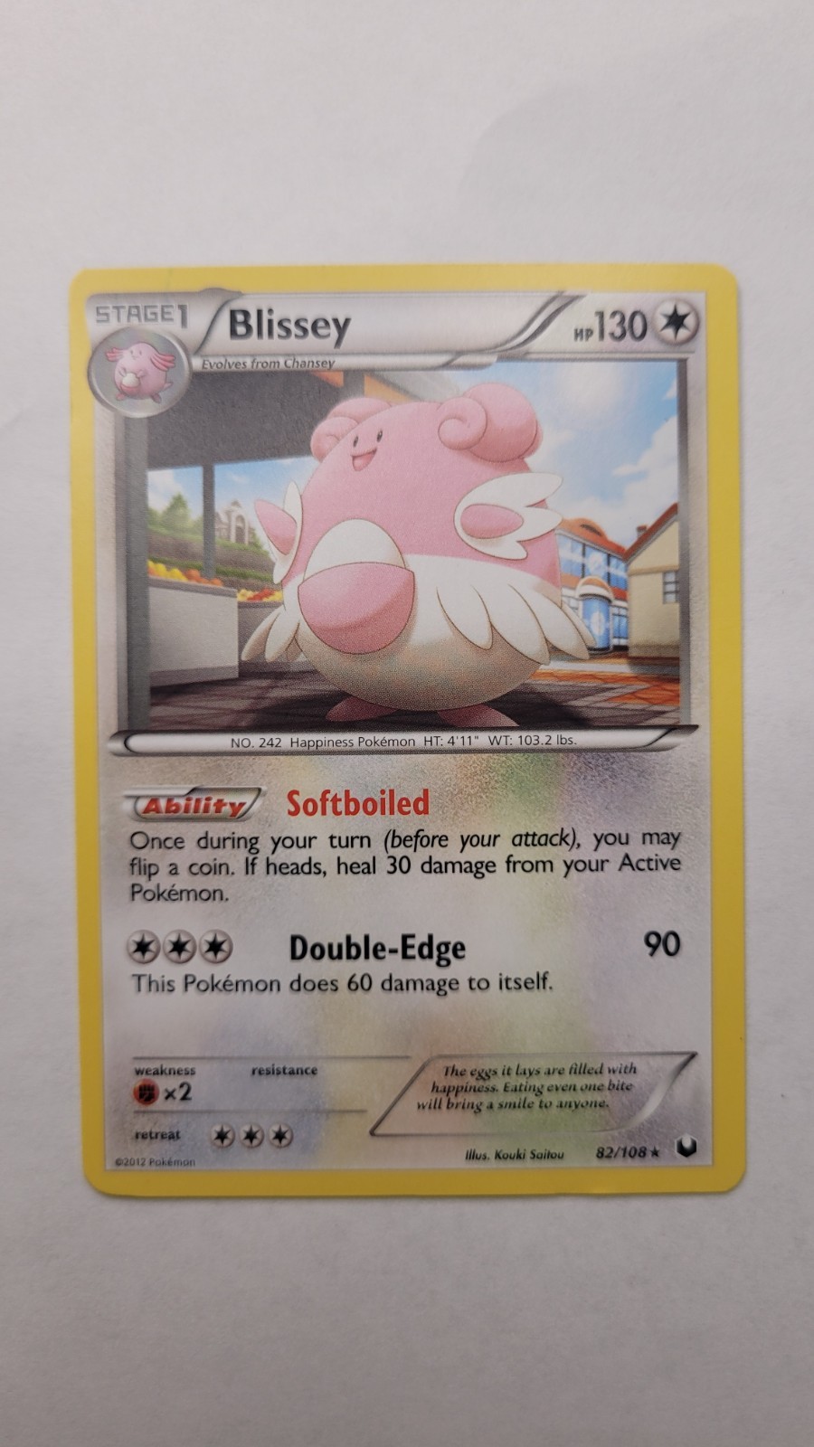 Blissey 82/108 Dark Explorers English Pokemon Card TCG