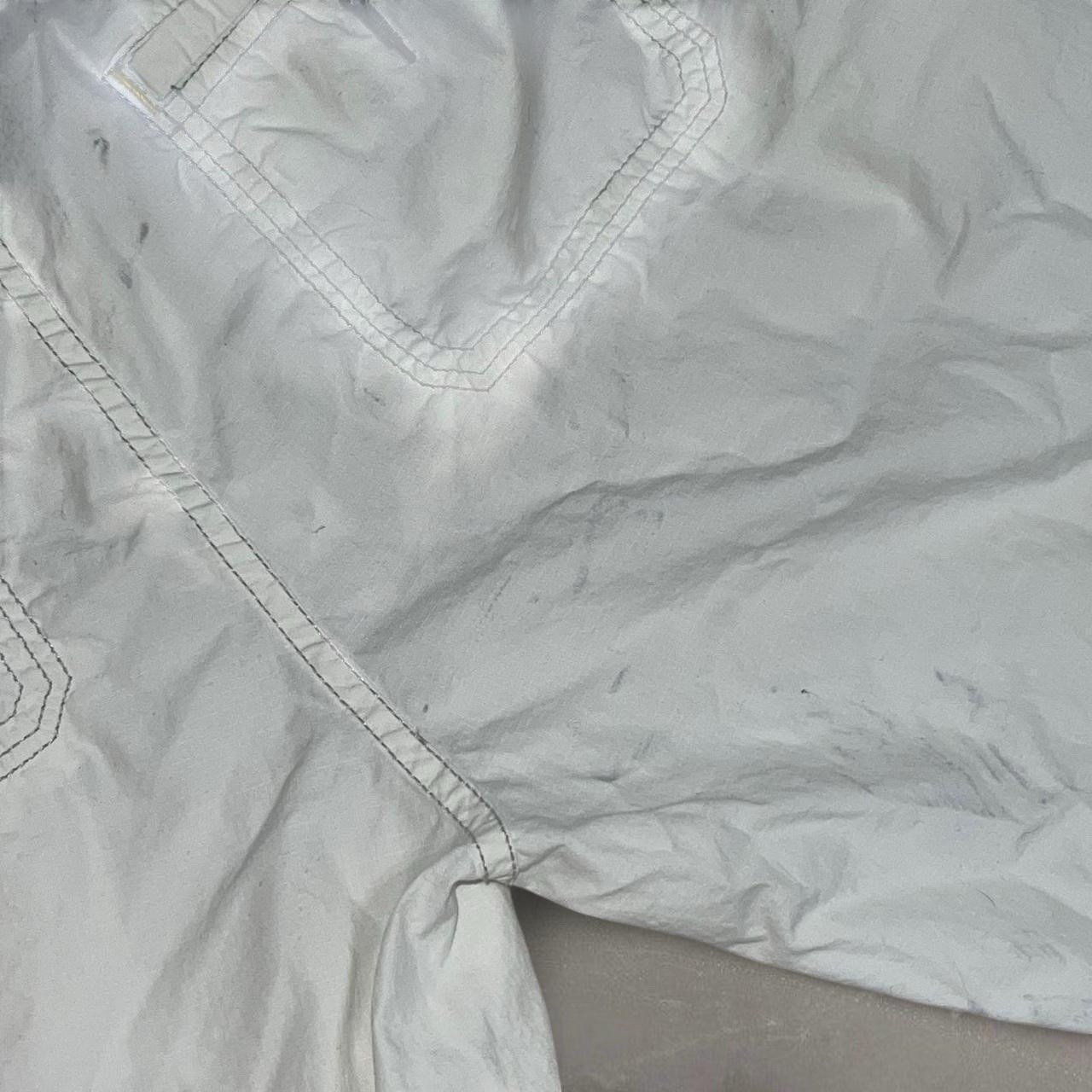 Gap White Cotton Women's Drawstring Button Casual… - image 5