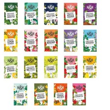 H&H Organic Teas - Selection of 19 Flavours - 20 Tea Bags per pack - Multibuy
