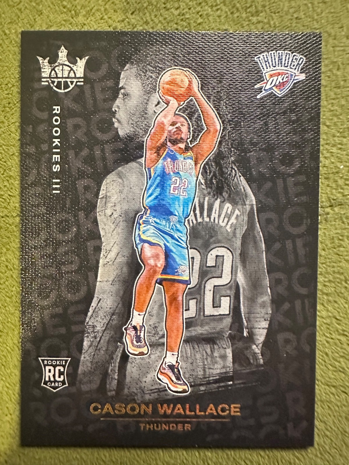 2023-24 Cason Wallace Panini Court Kings Rookies III RC #159 OKC Thunder