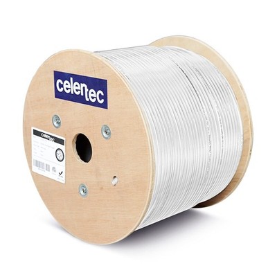CAT6A Ethernet Cable, 500ft, 23AWG Solid Bare Copper, UTP Unshielded Twisted ...