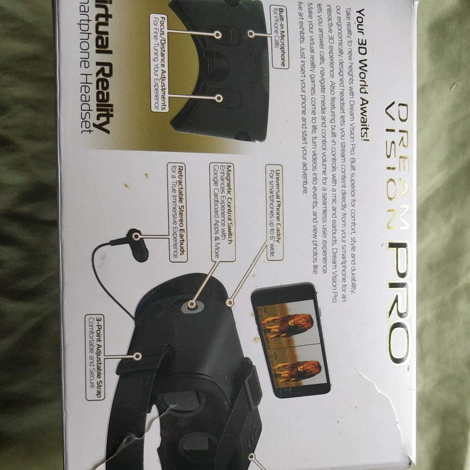 Tzumi 4657 B-2 Dream Vision Pro Virtual Reality Smartphone Headset - Free Ship - Image 2 of 2
