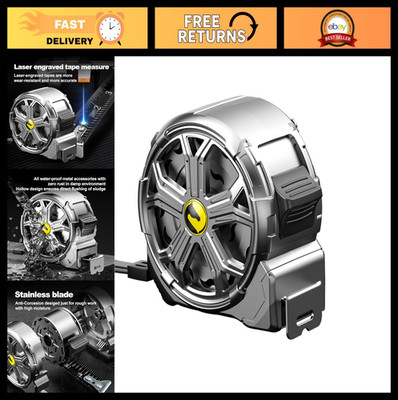 25ft Stainless Steel Tape Measure - Waterproof, Rustproof, Retractable Tool for