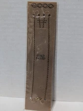 VINTAGE 16 INCH GOLD FILLED DAINTY CABLE CHAIN ECCO REMBRANDT NECKLACE NoS