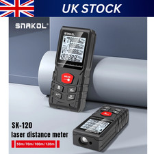 Laser Distance Meter 50M/165ft，Handle Digital IP54 Shockproof Laser Measure UK