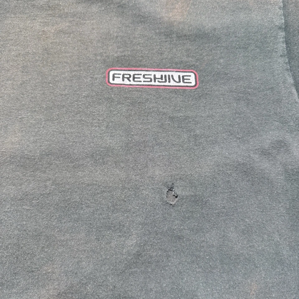 Vintage 90s Freshjive Streetwear Zitz Snack Slime Box USA Skate T-Shirt Size XL - Image 4 of 4