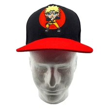 NARUTO Black Red Cap One Size Snapback Tokidoki Mad Engine