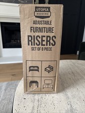 Utopia Pościel Podkładki do mebli 8-częściowy zestaw Regulowane krzesło Łóżko Sofa Podnośnik, Nowy