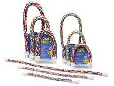 JW Comfy Perch Cable Interactive Cage Toy for Birds Multicolor Small 21 inch