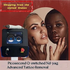 3in1 ND YAG Laser 1064 532 1320nm For Tattoo Eyebrow Removal Skin Rejuvenation