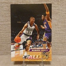 Fleer Ultra 2000-01 Ray Allen Kobe Bryant #162 Bucks Lakers NBA Basketball Card