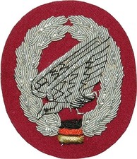 Barett Abzeichen Fallschirmjäger Handgestickt