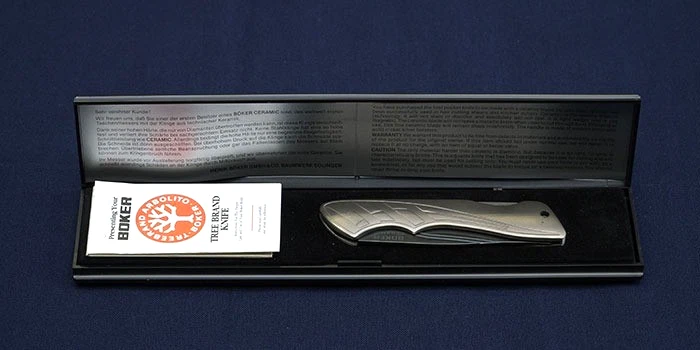 BOKER 2040 Ceramic Knife Born Unused with Box Ceramic 75mm Titanium 110mm - Image 3 of 4