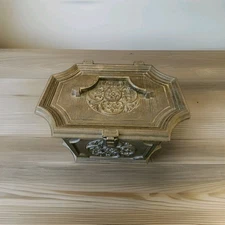 Vintage 1960s Max Klein plastic sewing caddy / Box With Lots Of Sewing Supplies