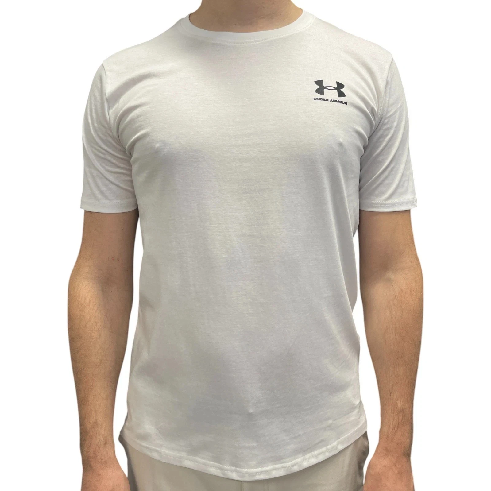 Under Armour Sportstyle Logo T-Shirt Men's Size XL Color White Short Sleeve Tee