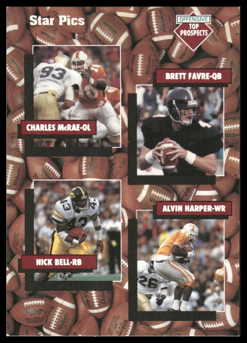1991 Star Pics #109 Charles McRae / Brett Favre / Nick Bell / Alvin Harper