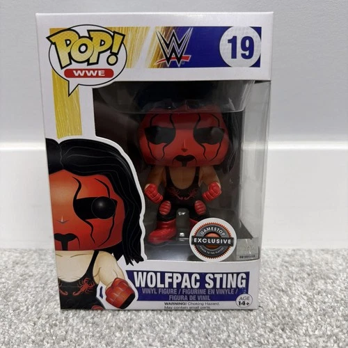 Funko Pop WWE WOLFPAC STING #19 Gamestop Exclusive Wrestling Vaulted