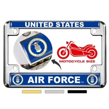 [Officially Licensed Product] - Motorcycle Metal License Plate Frame with Unite