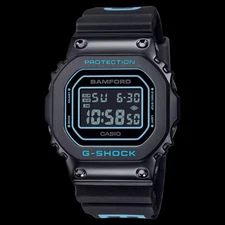 Casio G-SHOCK× BAMFORD GM-5600BWD-1JR Limited Model Black Blue Metal Bezel