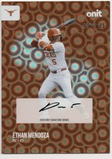 2026 ONIT Texas Longhorns Baseball Ethan Mendoza #S-2 Base Signature Auto 97/105
