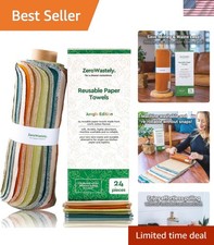 Reusable Paper Towels - Value Pack of 24 Pape...