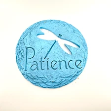 Patience Dragonfly 12" Resin Stepping Stone Round Wall Plaque 2005 Encore Group