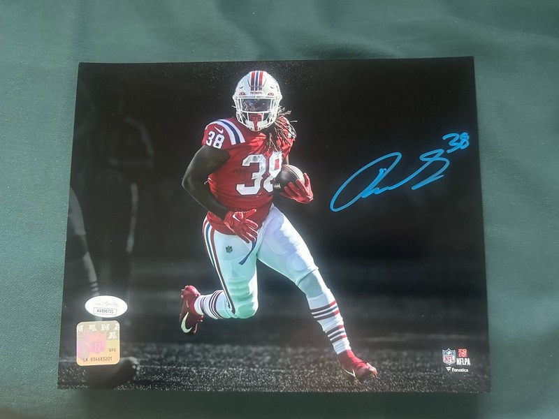 Rhamondre Stevenson New England Patriots Signed/Autographed 8x10 Photo JSA