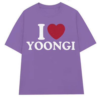 BTS ARIRANG T-SHIRT FOR FAN: I LOVE JUNGKOOK JIMIN V HOBI SUGA JIN