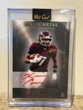 Wild card Matte Metal KC Concepcion Rookie Autograph 1/1 2026 Football Card