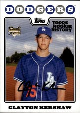 2018 Topps Archives #UH240 Clayton Kershaw Topps Rookie History