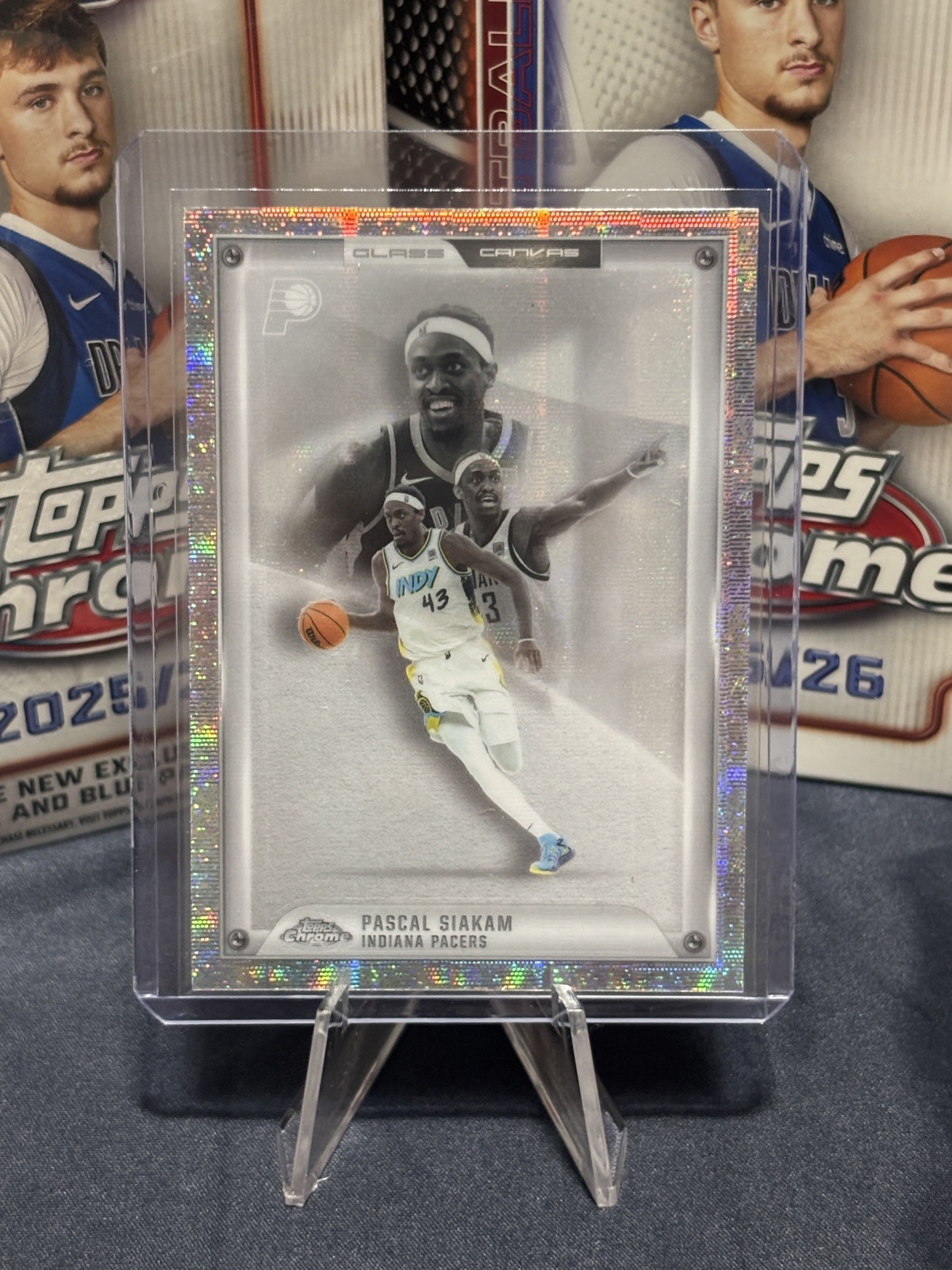 2025-26 Topps Chrome Basketball Glass Canvas Pascal Siakam #GC-16 SSP