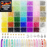 Perlen Set FüR Schmuck Diy 1435 Teile 36 Farben Flexibel Kreativbegleiter
