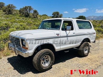 for: 1978-1979 Ford Bronco Arch Stainless Fender Well Wheel Trim 1'' Replacement