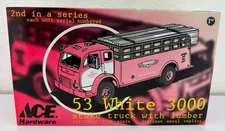1997 First Gear Ace Hardware 1:34 ‘53 White 3000 Stake Truck w/Lumber
