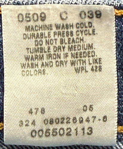 Levis 550 Jeans Mens Blue 30x32 Blue Relaxed Fit Dark Wash Workwear Straight Leg - Picture 7 of 9