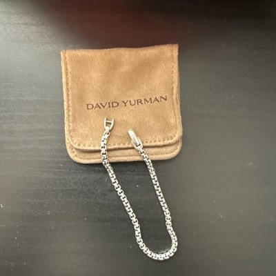 David Yurman 5mm Box Chain Men's Bracelet in Sterling Silver - 8.5 