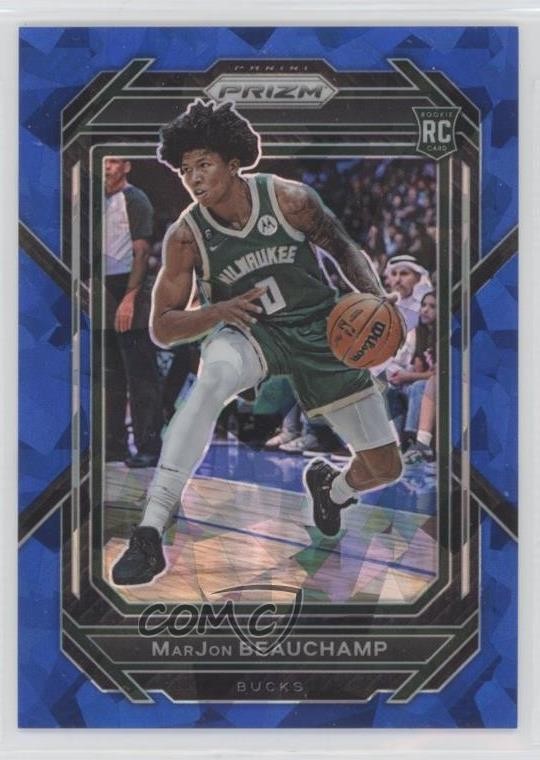 2022-23 Panini Prizm Blue Ice Prizm 53/125 MarJon Beauchamp #268 0j9t