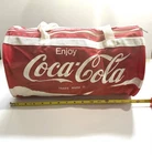 Vintage Coca Cola Duffel Bag Can Design Red White 1980s Gym Travel Bag. NOS