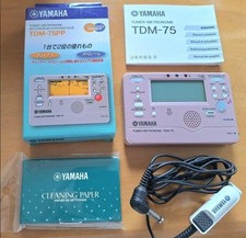 Yamaha TDM-75PP Tuner Metronome with Contact Mic - Tested Working - Japan - Used