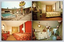 Vintage Islander Motel Postcard Santa Cruz California Tiki Mid-Century Modern